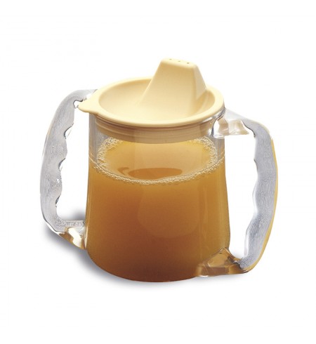 Vaso de plástico con dos asas