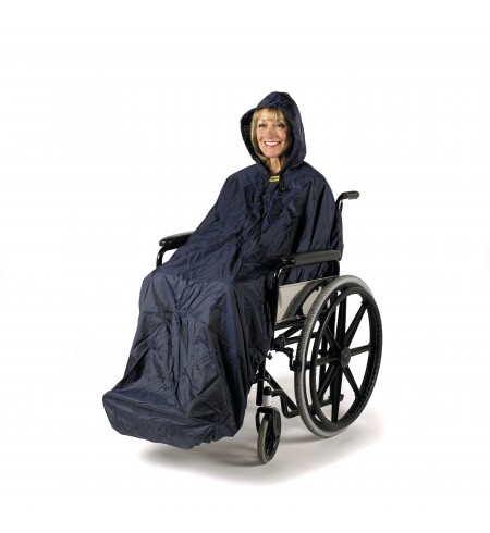 Chubasquero forrado sin mangas Deluxe Splash para silla de ruedas - M